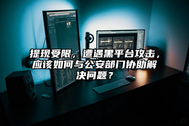 提现受限，遭遇黑平台攻击，应该如何与公安部门协助解决问题？