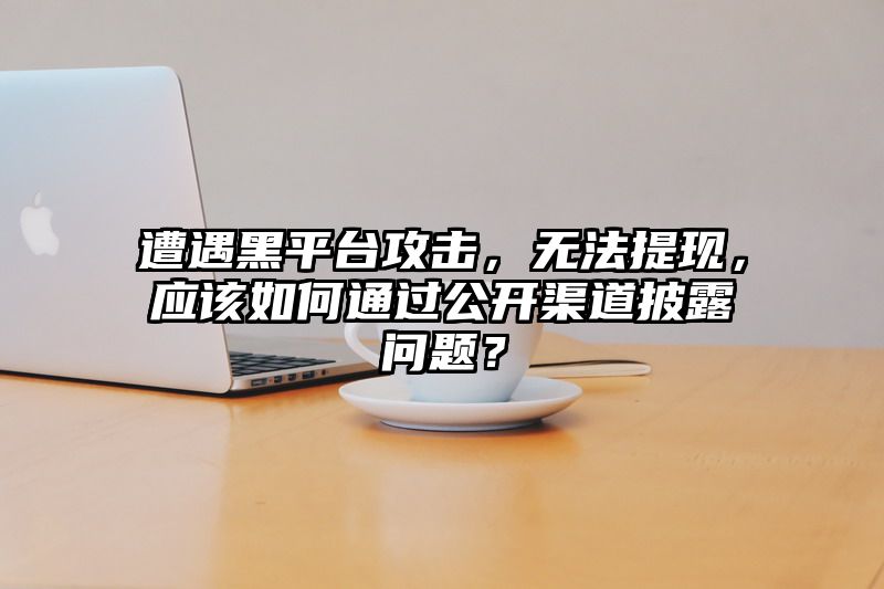 遭遇黑平台攻击，无法提现，应该如何通过公开渠道披露问题？