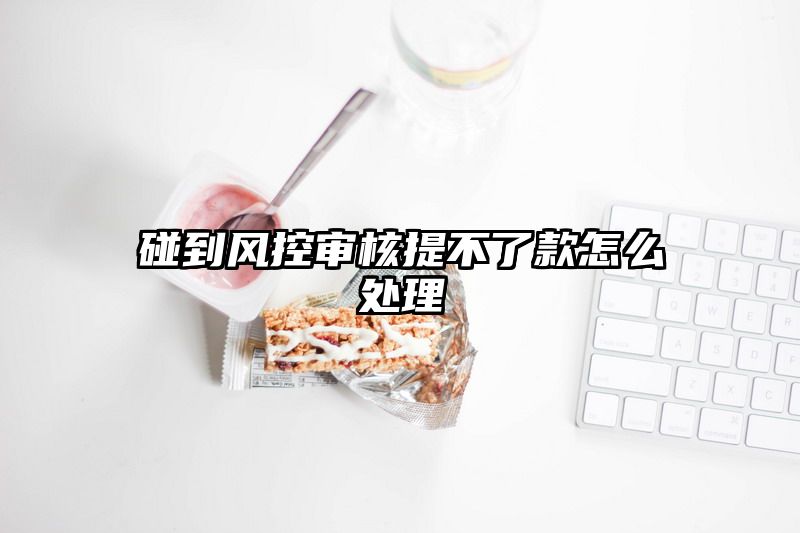 碰到风控审核提不了款怎么处理