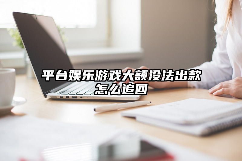 平台娱乐游戏大额没法出款怎么追回