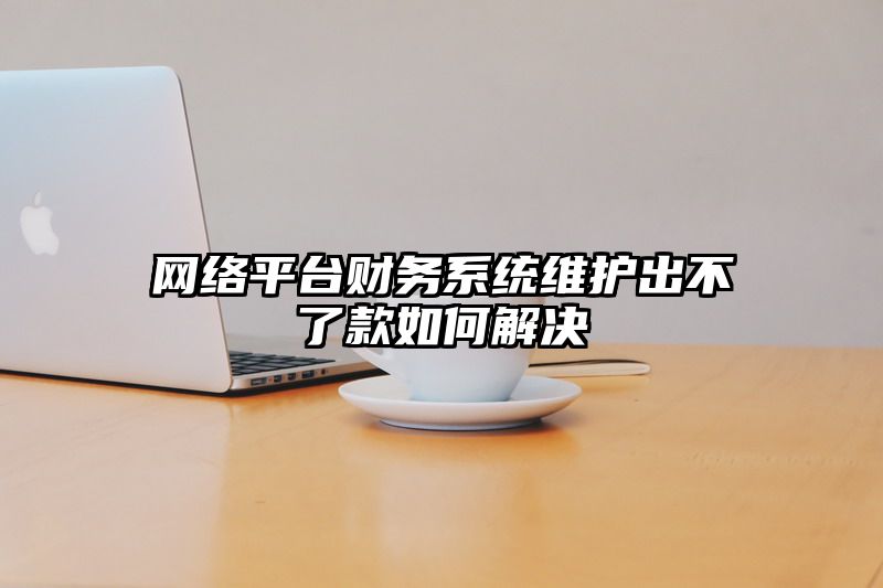 网络平台财务系统维护出不了款如何解决