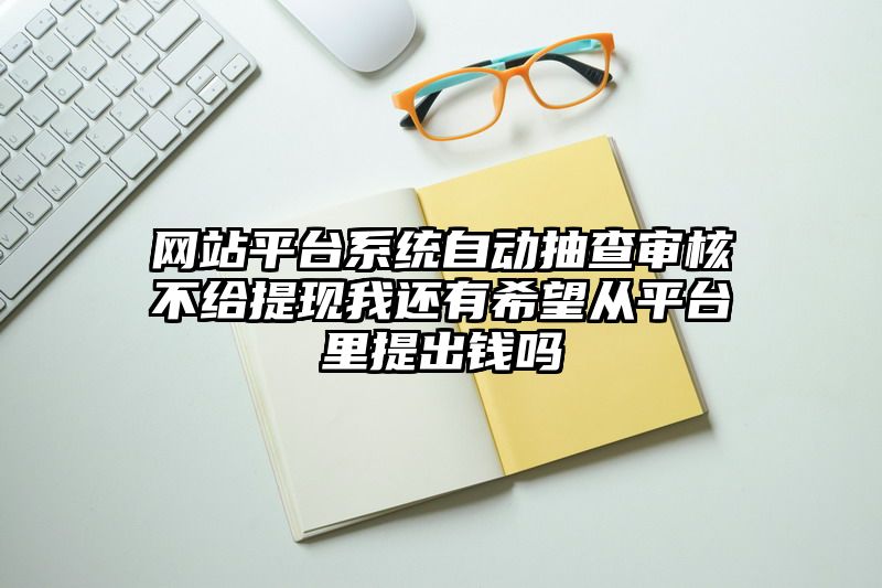 网站平台系统自动抽查审核不给提现我还有希望从平台里提出钱吗